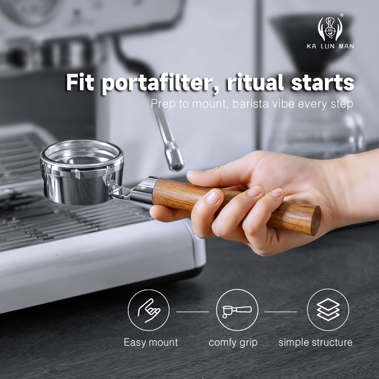 Naked Portafilter Bottomless - 58 mm, portafilter bez dna z
