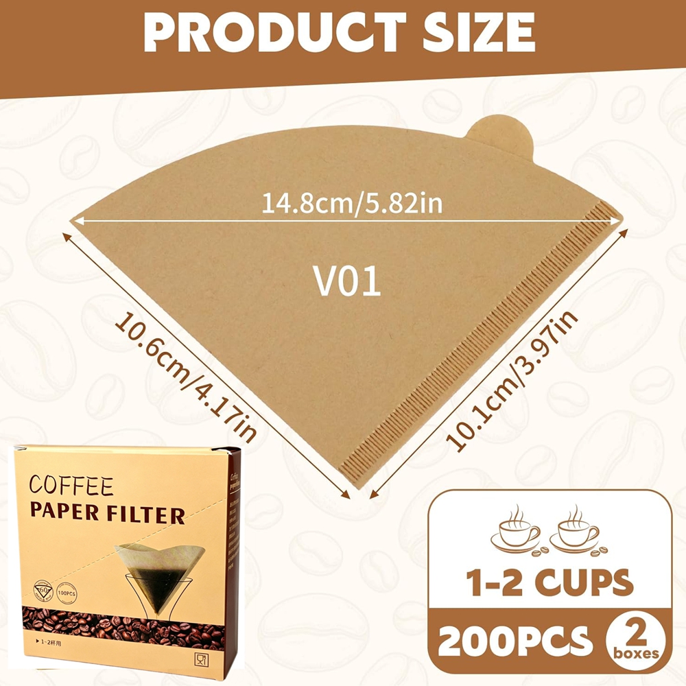 Filtry do kawy, 200 sztuk, sto – Coffee Equipment Espresso recenzja i cena