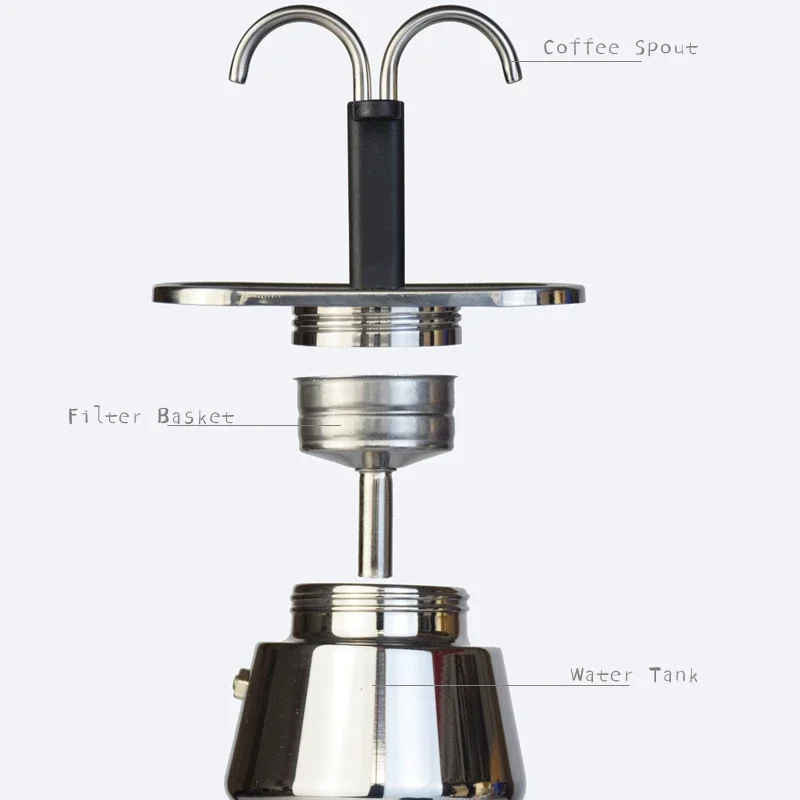 200ML Mini Moka Pot Double Tub – Coffee Equipment Espresso recenzja i cena