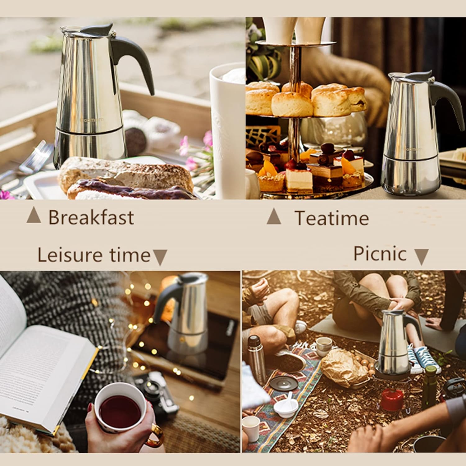 4/6/9 kubki Moka Pot Caffe Mac – Coffee Equipment Espresso recenzja i cena